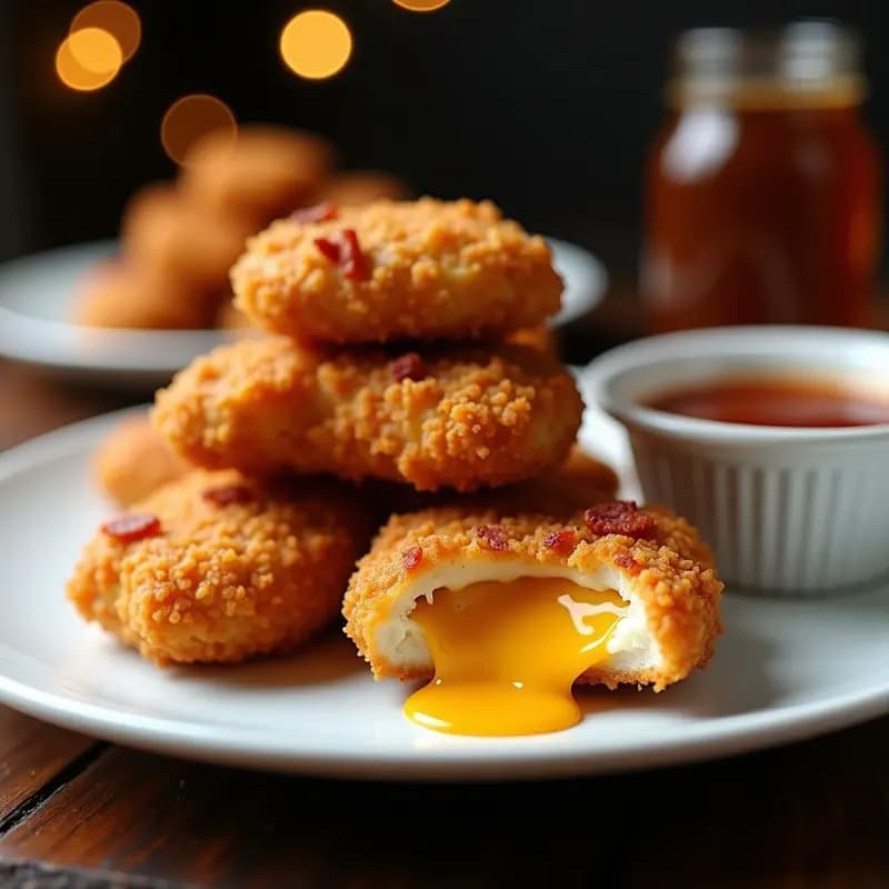 Nuggets Rellenos de Queso Fundido y Bacon: Receta Crujiente en Airfryer en 20 Minutos