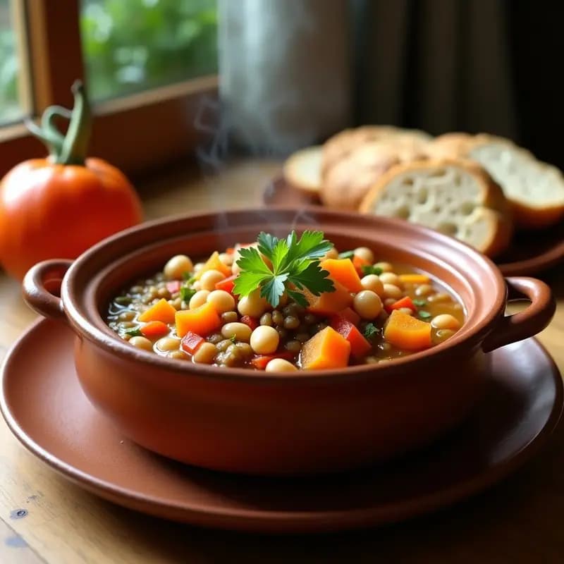 Olla Gitana: Guiso de Legumbres y Verduras con Toque Andaluz