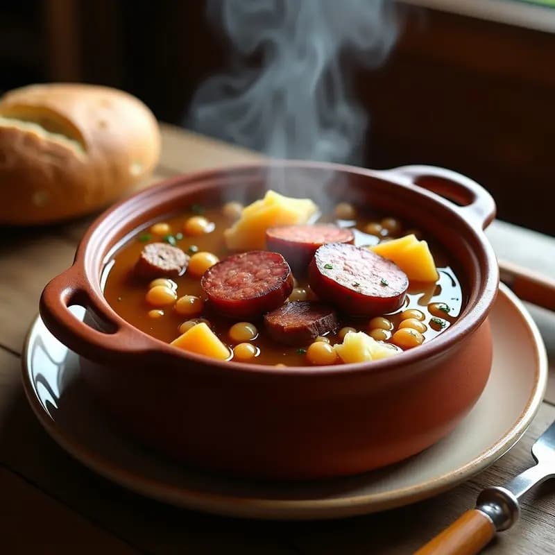 Olla Podrida con Garbanzos y Carne: Receta castellana de siglo XV actualizada