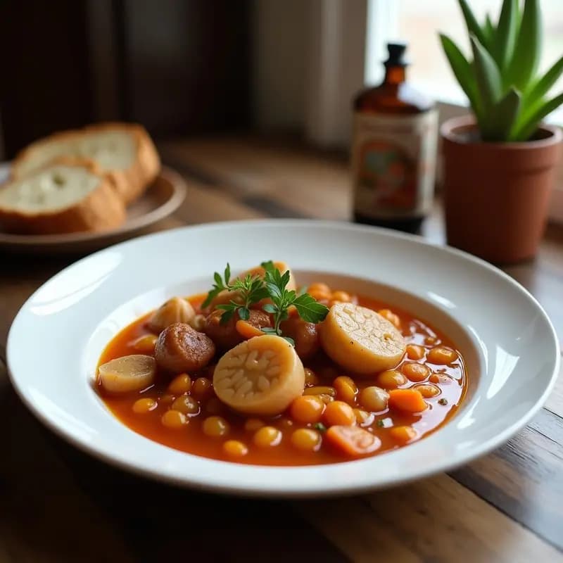 Olla Podrida: Estofado de Legumbres y Carnes del Norte de España