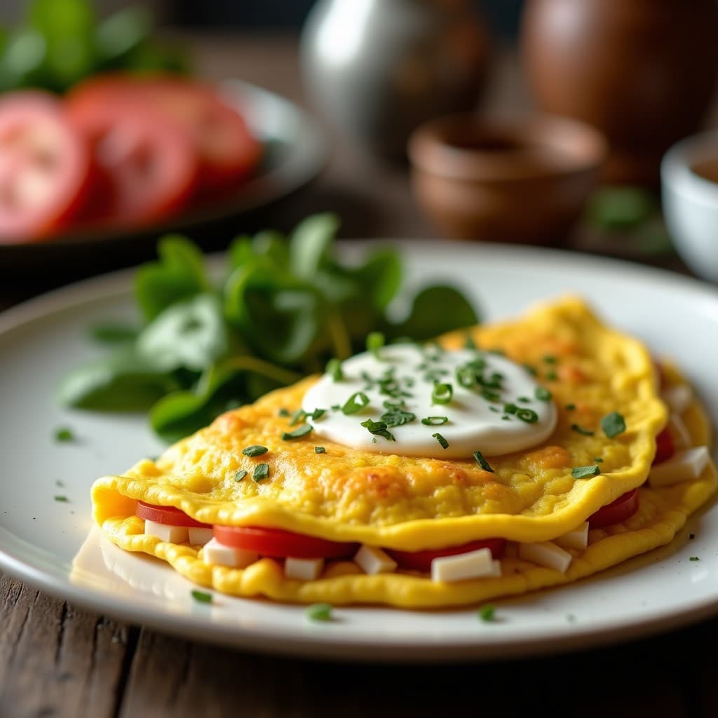 Omelette de Espárragos y Queso de Cabra: Desayuno Keto en 10 Minutos con Toque Francés