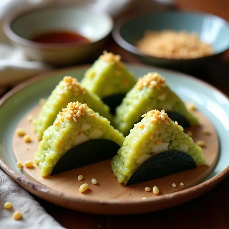 Onigiri de Aguacate y Surimi: Receta Japonesa Sin Gluten y Rápida para Llevar