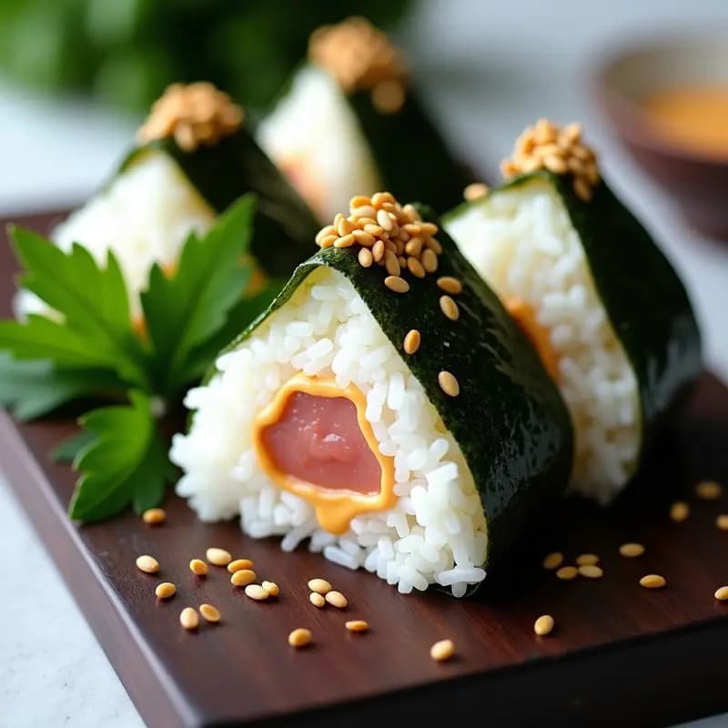Onigiri de Atún y Mayonesa con Algas Nori: Receta Japonesa en 15 Minutos Sin Cocción