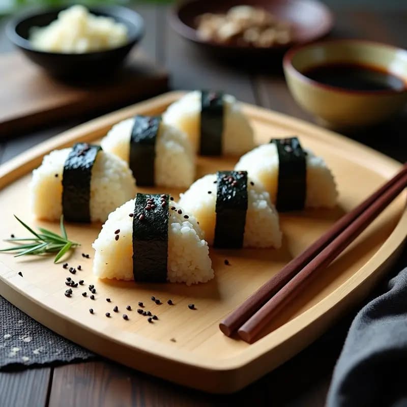 Onigiri de Quinoa y Hongos Shiitake: Receta Japonesa Sin Arroz y Vegana