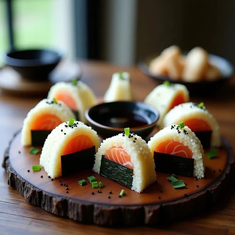 Onigiri de Quinoa y Salmón Ahumado: Receta Japonesa Sin Gluten y Alta en Omega-3
