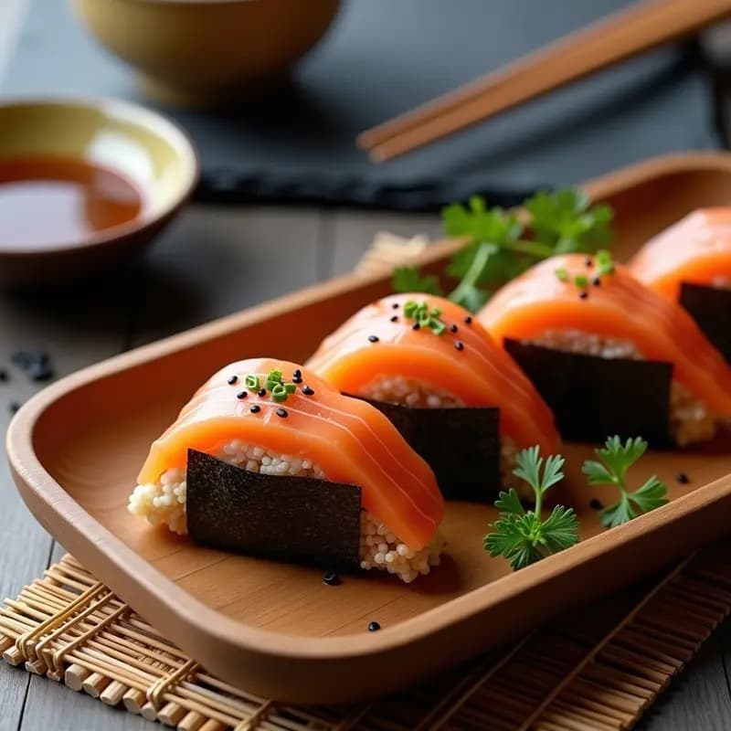 Onigiri de Quinoa y Salmón: Receta Japonesa Sin Arroz con Toque Umami