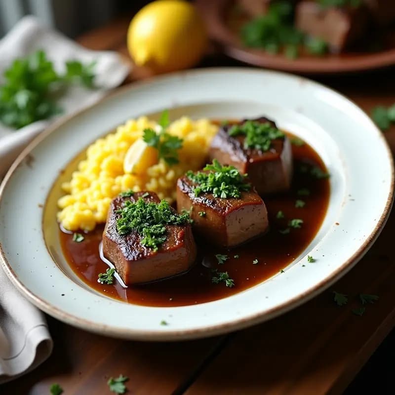 Osso Buco Milanesa con Gremolata: Receta Italiana Tradicional en Olla Lenta