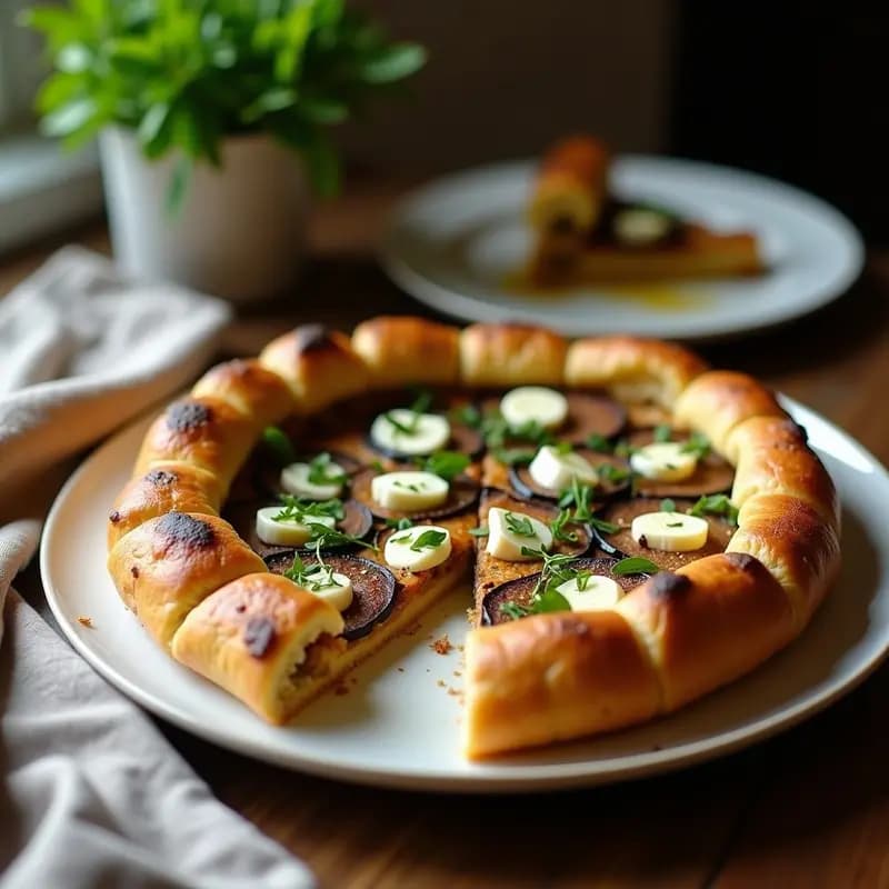 Ouvre à la Grecque de Berenjena y Queso Feta: Entrante Francés con Toque Mediterráneo