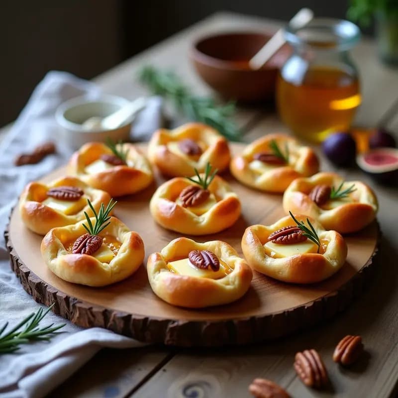 P mouvements de Queso Brie y Higos con Miel: Aperitivo Francés Sofisticado y Rápido