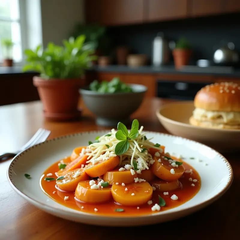 P popup de Espinacas y Queso Feta: Receta Dewana Pakistaní en Sartén
