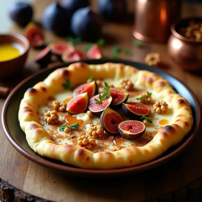 Paanat de Queso Ahumado y Higos: Receta India de Pan Tradicional con Toque Dulce-Salado