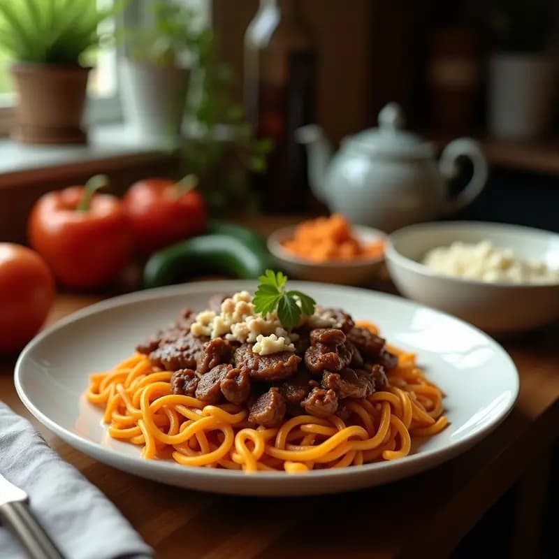 Pabellón Criollo con Ternera, Caraotas y Tajadas: Receta Venezolana Completa en Una Olla