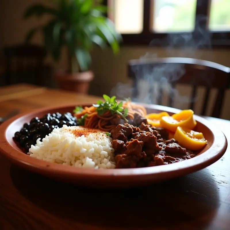 Pabellón Venezolano con Carne Mechada y Tajadas: Plato Nacional en 30 Minutos