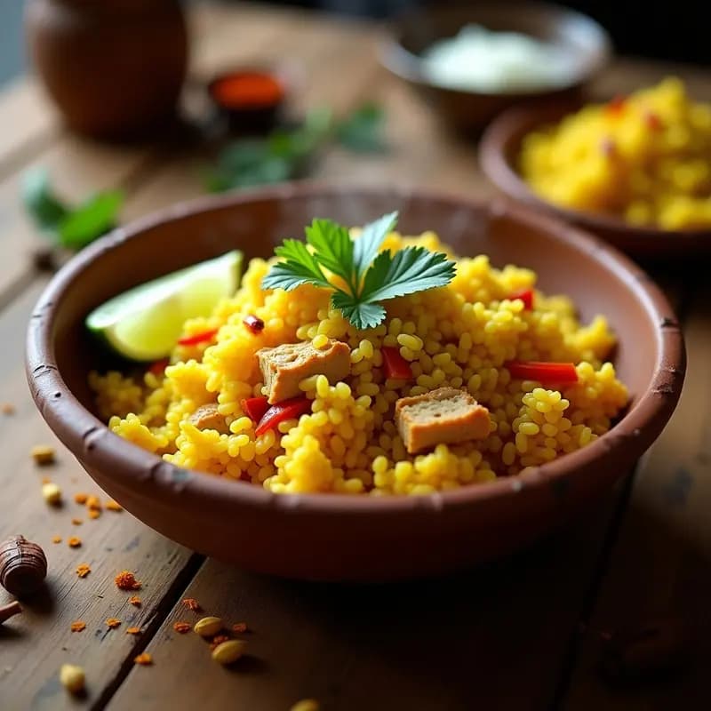 Pabo de Galinha con Arroz de Cúrcuma: Receta Brasileña de Pollo al Cúrcuma en Olla