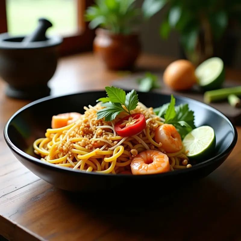 Pad Thai de Calabacín y Camarones: Receta Tailandesa Keto y Sin Fideos