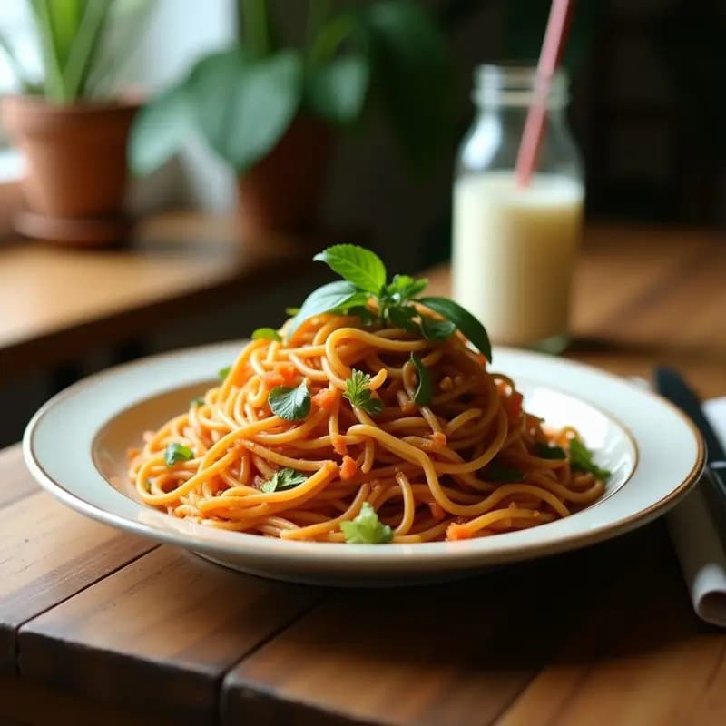 Pad Thai de Tofu y Brotes de Soya: Receta Tailandesa Vegana y Crujiente