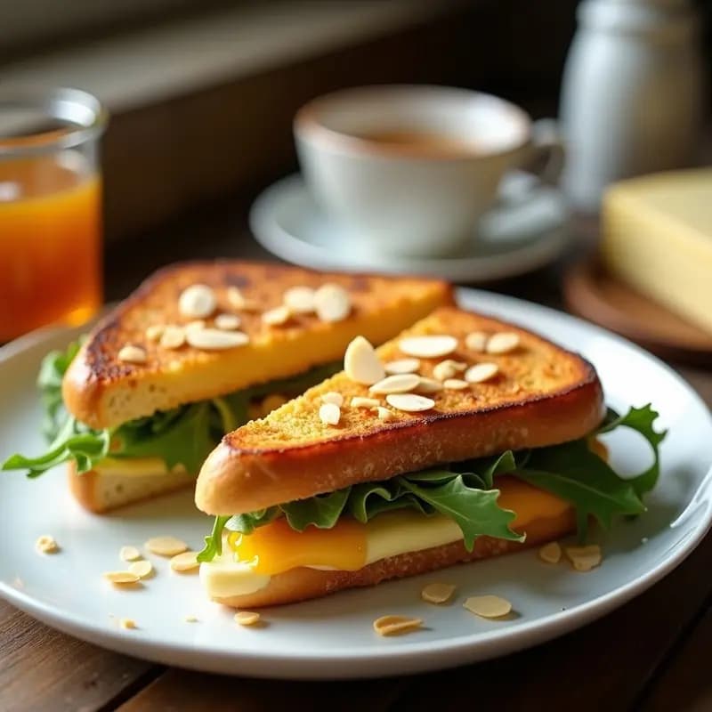 Paddington Sandwich con Mermelada de Naranja y Queso Brie: Receta Británica Gourmet en 10 Minutos