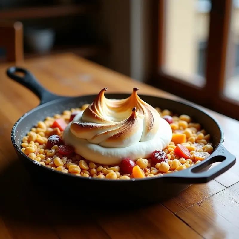Paella de Algodón de Azúcar y Frutos Secos: Postre Español Innovador y Sin Gluten