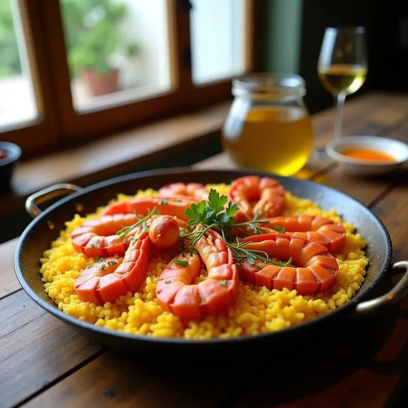 Paella de Bogavante y Azafrán: Receta Gourmet de la Costa Valenciana con Toque Moderno