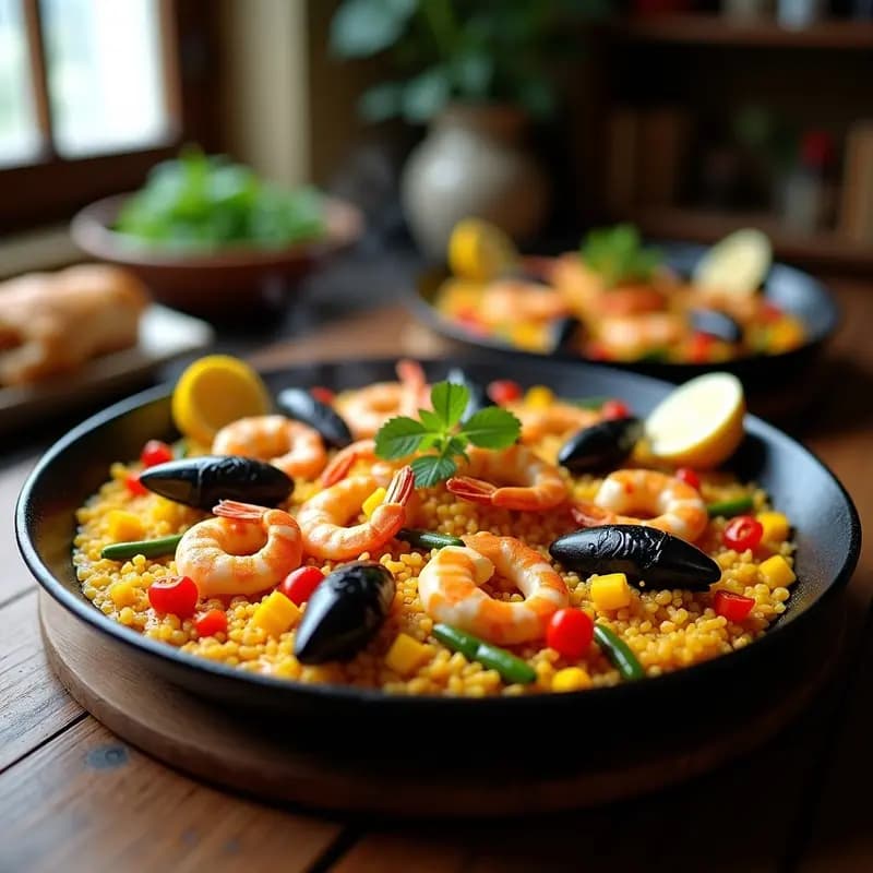 Paella de Marisco y Verduras: Receta Auténtica para Compartir