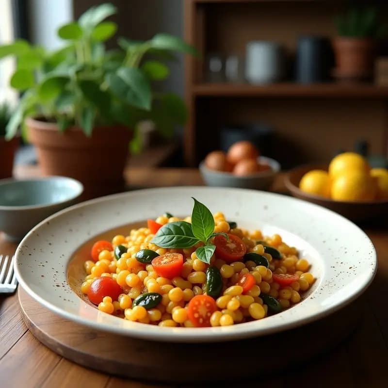 Paella de Verduras y Tofu Ahumado: Receta Vegana sin Gluten con Toque Mediterráneo