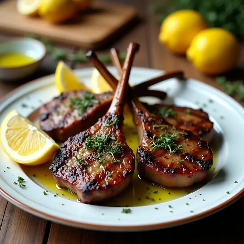 Paidakia a la Parrilla con Limón y Orégano: Receta Griega Keto y Baja en Calorías