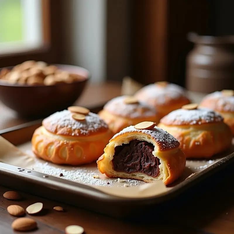 Pain au Chocolat de Masa Filo: Receta Francesa Sin Gluten y Rápida