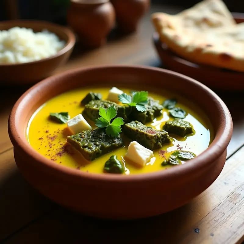 Palak Paneer Indio con Espinacas y Queso de Cabra: Receta Vegana en Sartén