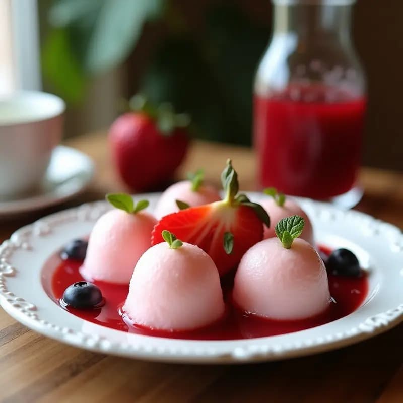 Paletas de Yogur Griego y Fruta Congelada con Formas Geométricas: Postre Saludable Viral