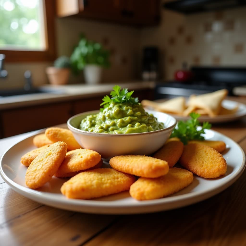 Palitos de Zanahoria y Boniato con Dip de Guacamole de Edamame: Aperitivo Saludable para Niños