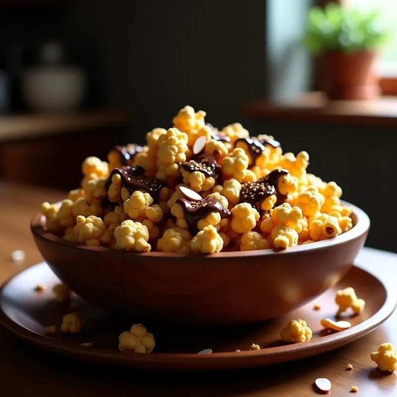Palomitas de Maíz Bañadas en Caramelo y Chocolate Negro: El Snack Dulce que No Podrás Parar de Comer