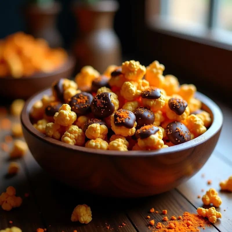 Palomitas de Maíz Bañadas en Chocolate y Espolvoreadas con Cheetos en Polvo: Snack Dulce-Salado que no Puedes Resistir