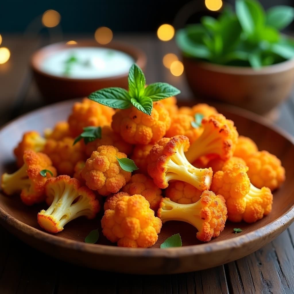 Palomitas de Coliflor con Especias Tandoori: Aperitivo Crujiente en Airfryer