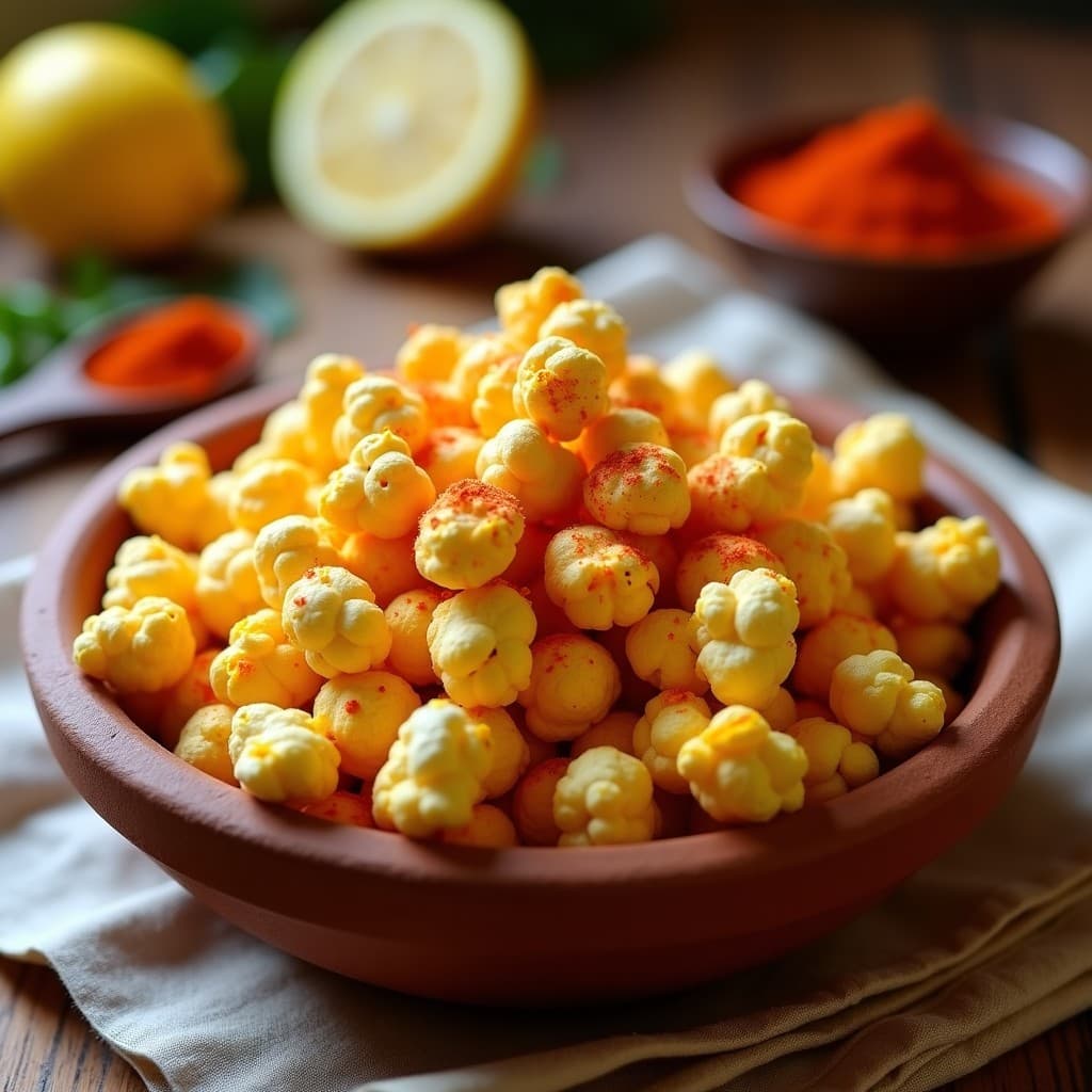 Palomitas de Maíz al Estilo Mexicano con Chile y Limón: Snack Crujiente y Picante