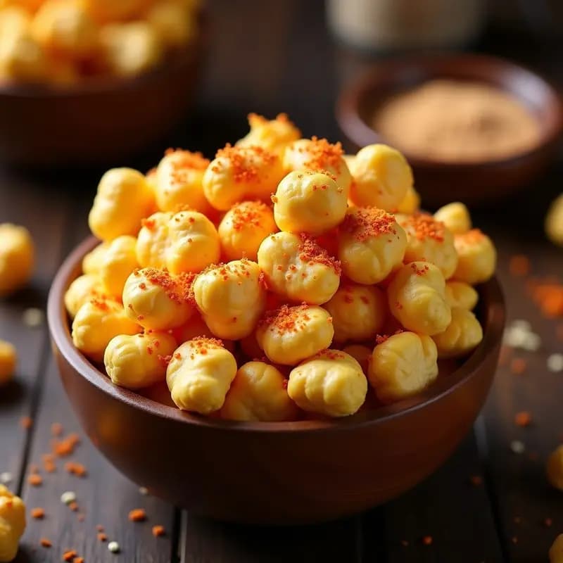 Palomitas de Maíz con Especias de Taco y Queso Nutricional: Snack Mexicano que Engancha
