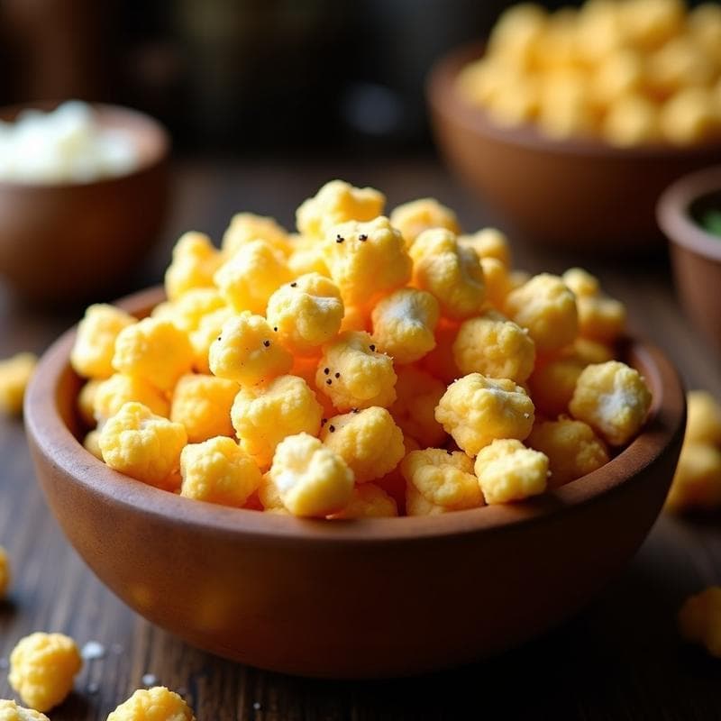 Palomitas de Maíz con Polvo de Queso Parmesano: Aperitivo Keto y Crujiente en Airfryer