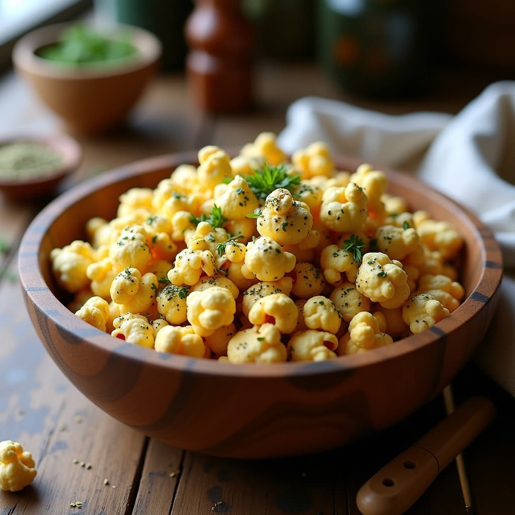 Palomitas de Maíz con Especias de Zaatar y Queso Vegano Fundido: Snack Árabe y Sin Lactosa