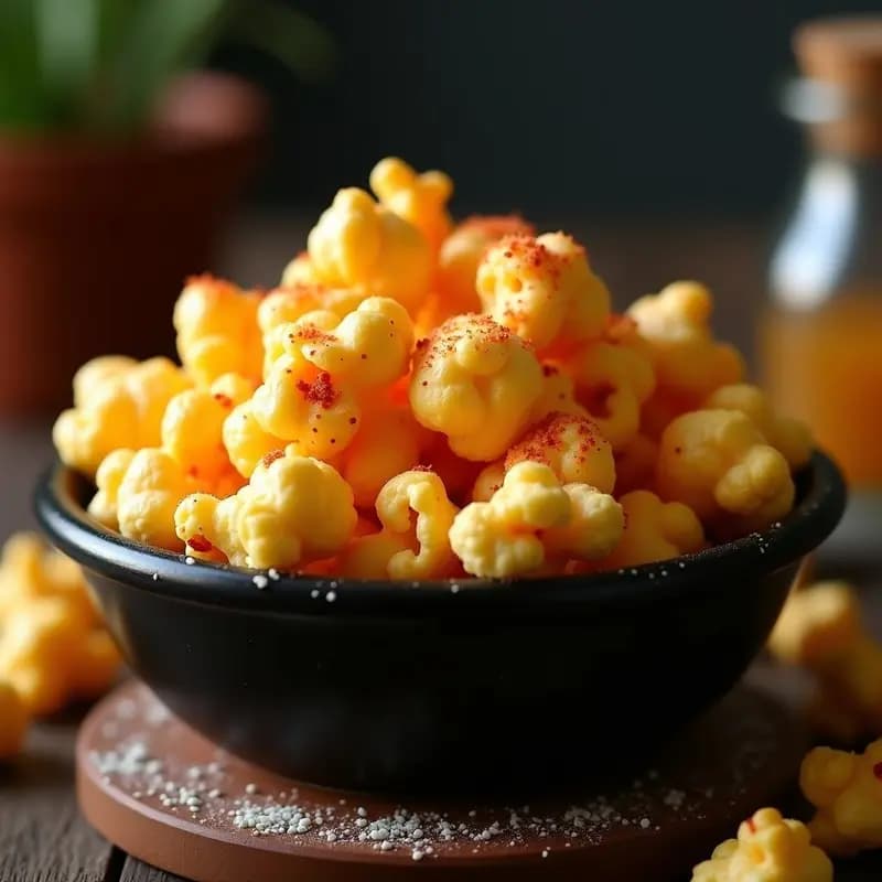 Palomitas de Maíz con Queso Parmesano y Pimentón Ahumado: Snack Crujiente para Películas en 5 Minutos