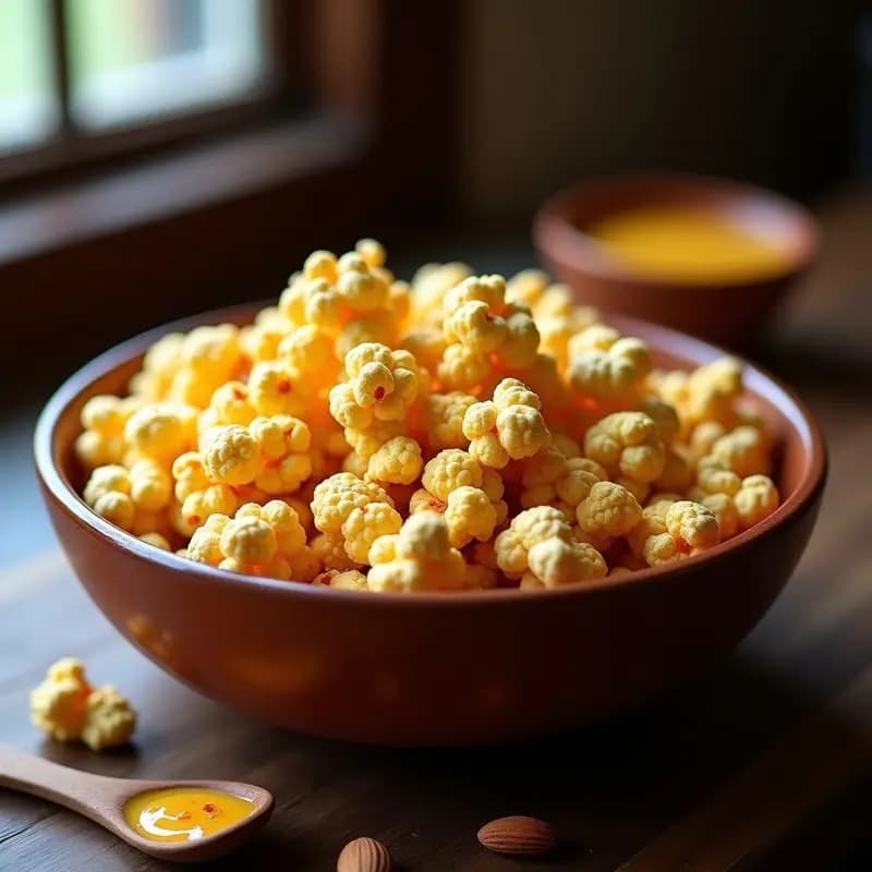 Palomitas de Maíz con Especias de Ras el Hanout y Mantequilla de Almendras: Snack Marroquí Gourmet