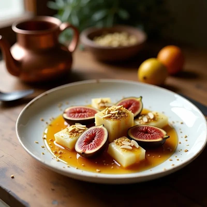 Pamma Hammam de Higos y Queso Halloumi: Postre Tunecino a la Plancha en 10 Minutos