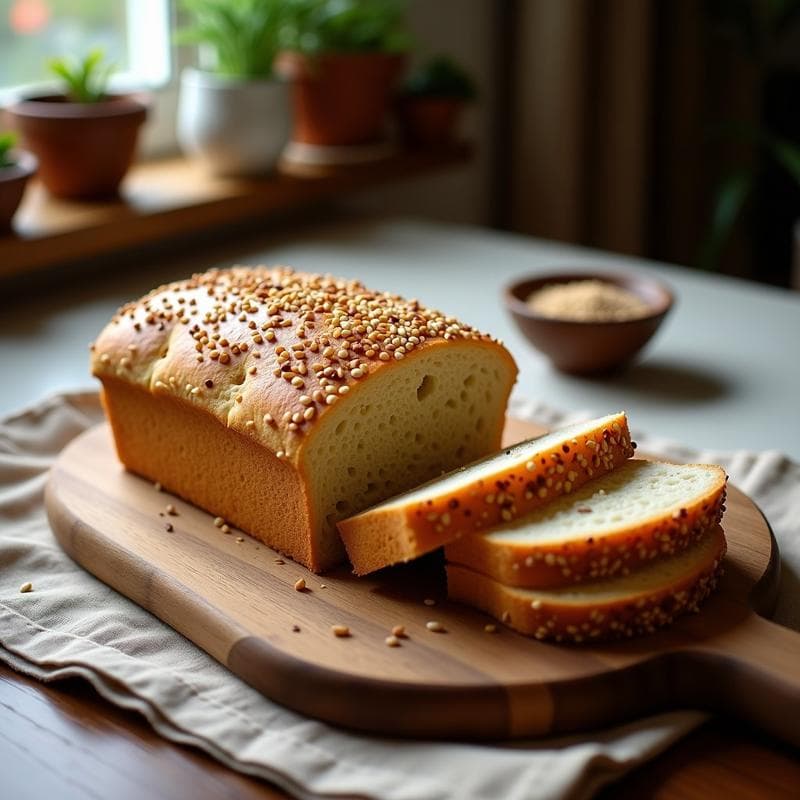 Pan de Ajonjolí y Harina de Almendra: Receta Sin Gluten y Alta en Fibra para Tupper