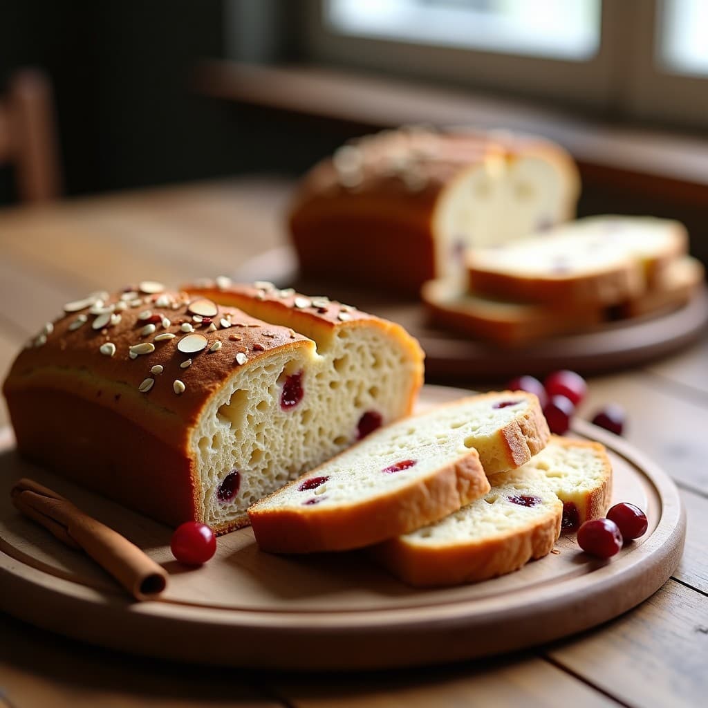 Pan de Avena Fermentada con Pasas de Arándanos y Canela: Desayuno Probiótico Sin Harina