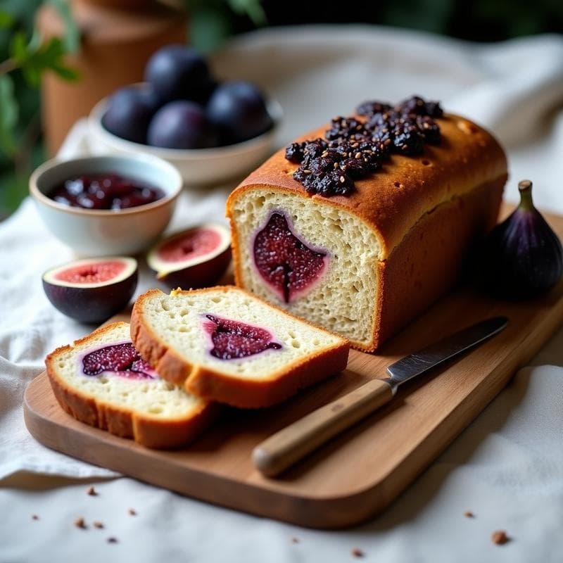Pan de Avena y Semillas de Lino con Compota de Higo: Desayuno Sin Gluten y Energético