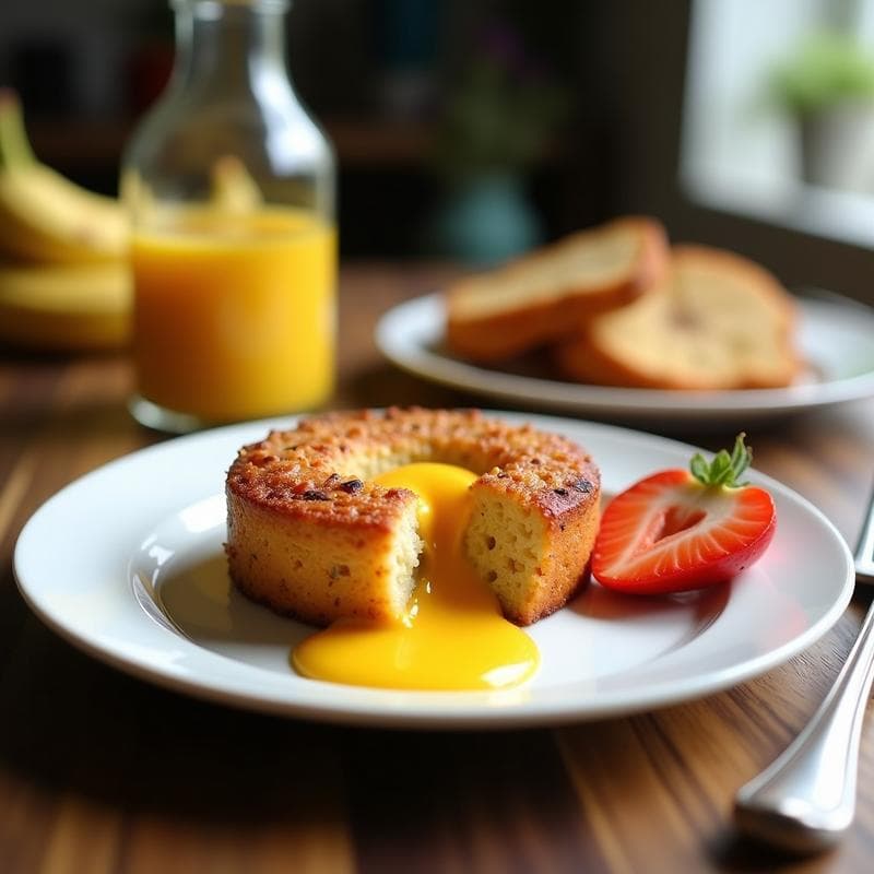 Pan de Banano y Ceniza de Coco: Desayuno Vegano y Sin Harina en Airfryer