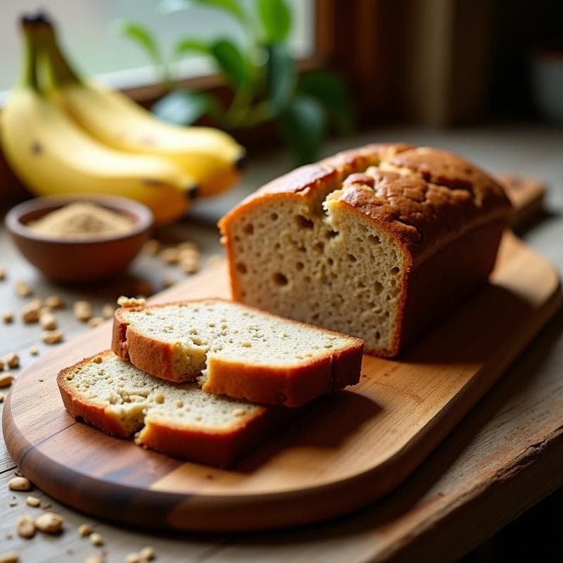 Pan de Banano y Chía con Nuez Moscada: Receta Vegana Sin Harina en 30 Minutos