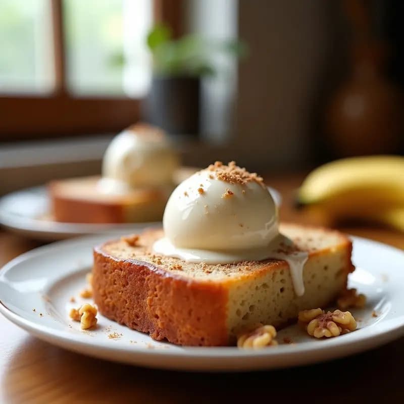 Pan de Banano Congelado con Helado de Vainilla: Postre Saludable en 5 Ingredientes