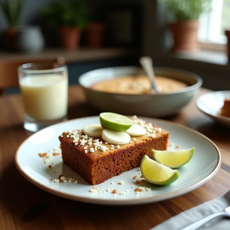 Pan Banano Vegano con Coco y Lima: Receta Sin Horno en 5 Minutos y Alta en Fibra