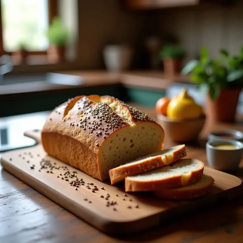 Pan Casero Integral con Semillas: Receta Económica y Esponjosa en 1 Hora