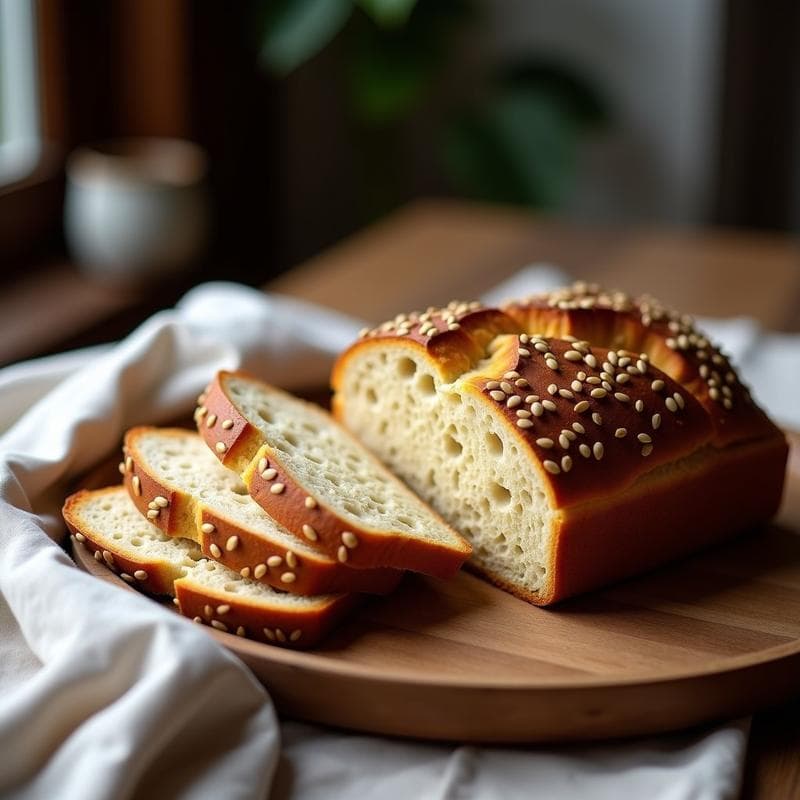 Pan de centeno y semillas de lino con masa madre: Receta sin gluten y baja en carbohidratos