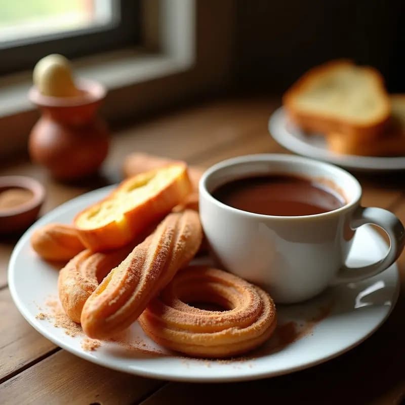 Pan con Chocolate y Churros: Desayuno Clásico Español de Whole Food
